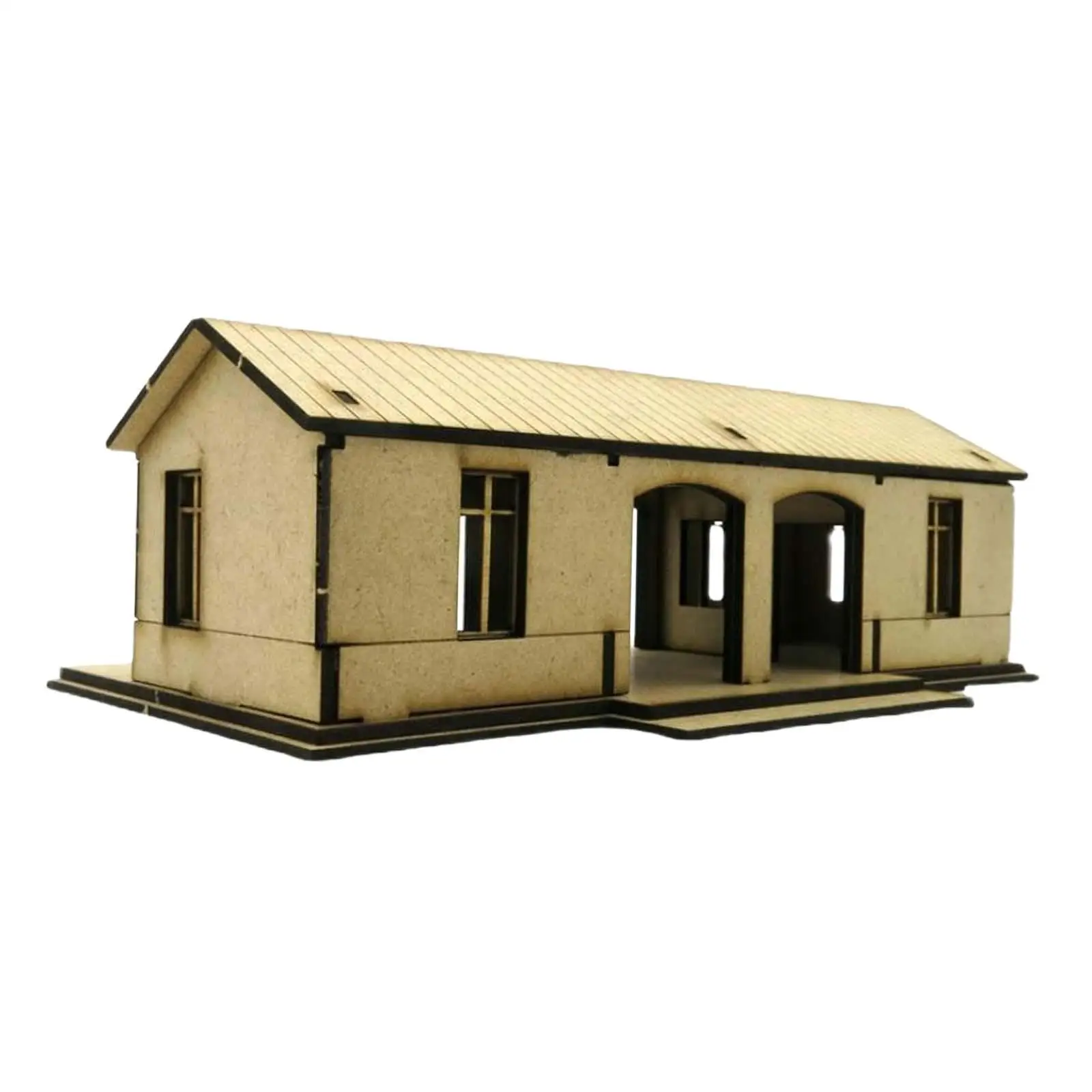 1:72 Bouwmodelkits Spoorweglay-Out Voor Zandtafelarchitectuurmodel