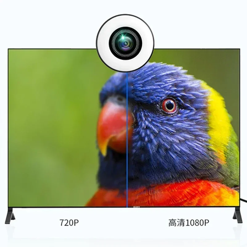 Shooting Full HD Webcam Webcam 1080P Mini Camera USB Live Broadcast For Youtube PC Laptop Video With Ring Fill Light Microphone