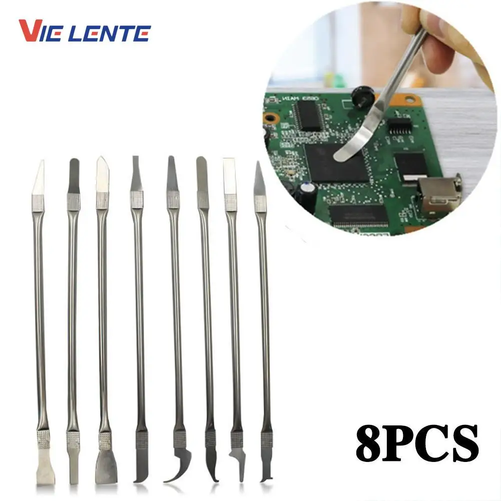 8pcs CPU IC Glue Remover Phone Repair Tool C Chip Repair Thin Blades Piratical Repair Hand Tool For Mobile Phone Computer