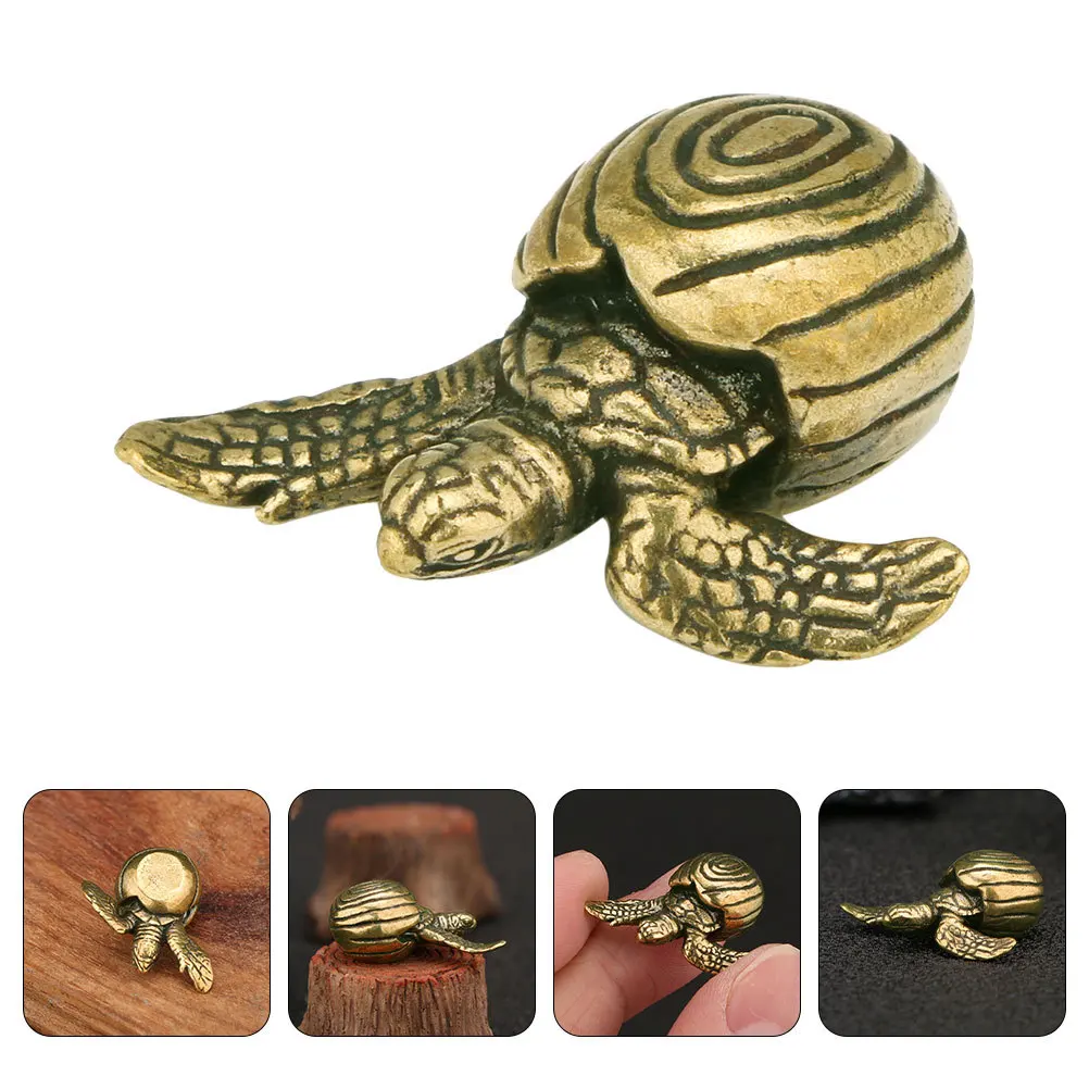 

Tortoise Modeling Ornament Mini Turtle Sculpture Creative and for Desktop Table Tortoise Miniature Turtle Statue