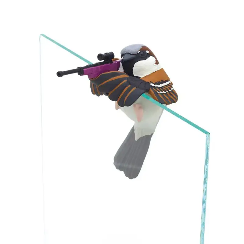 Figura de acción genuina gorrión francotirador observación mano Gacha gorrión copa borde Zichao Play ornamento