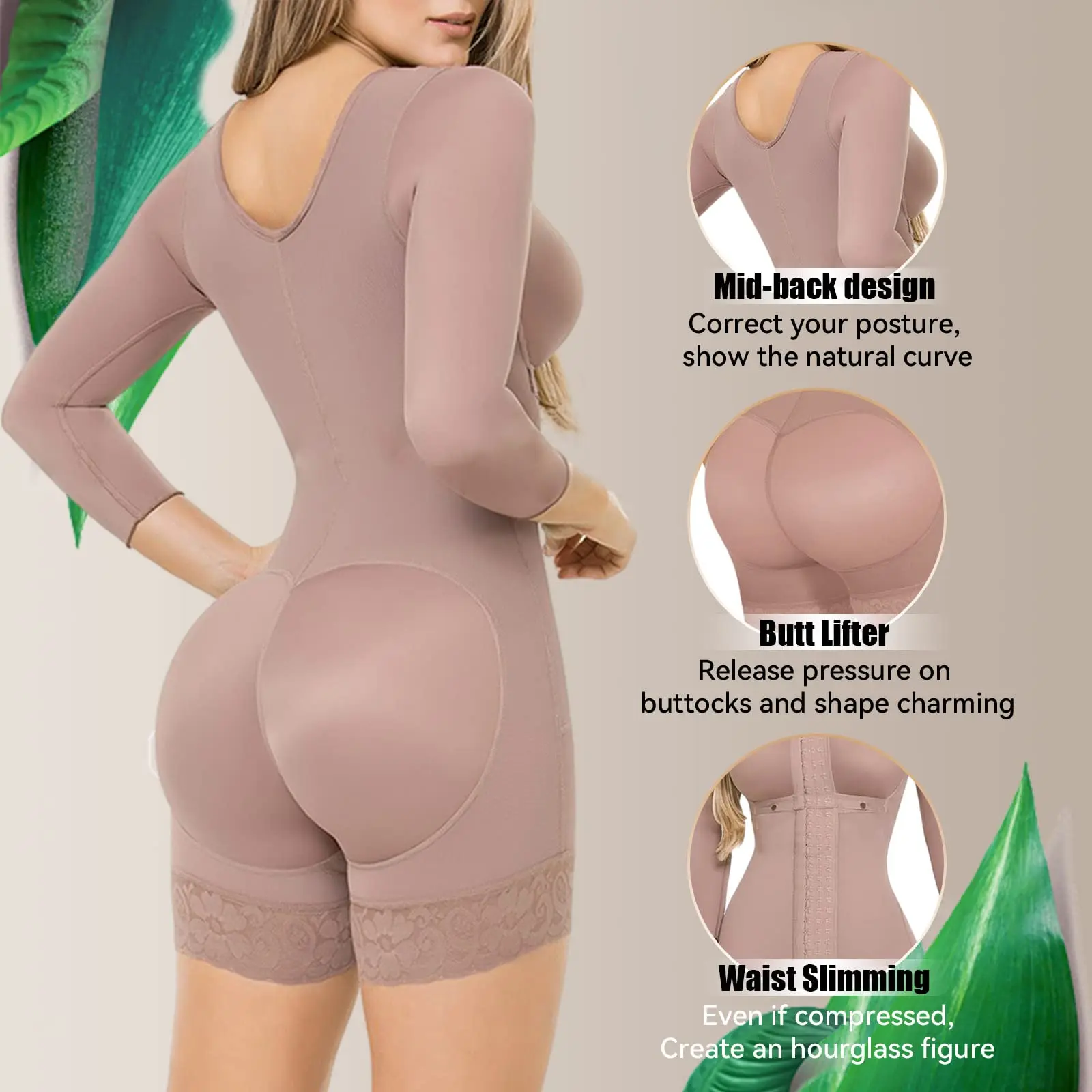 Multi-type for Postpartum Stage 1-3 Slimming Sheath Full Body Shaper  Fajas Colombianas High Compression Shapewear Girdle