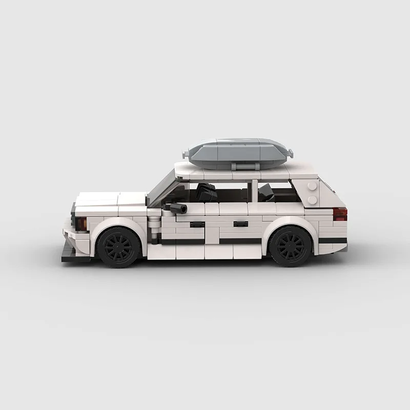 Stad Gekampioen 8-raster Bens S124 automodel elektronische tekening kleine deeltjes puzzelblok reatieve Garage Kinderspeelgoed