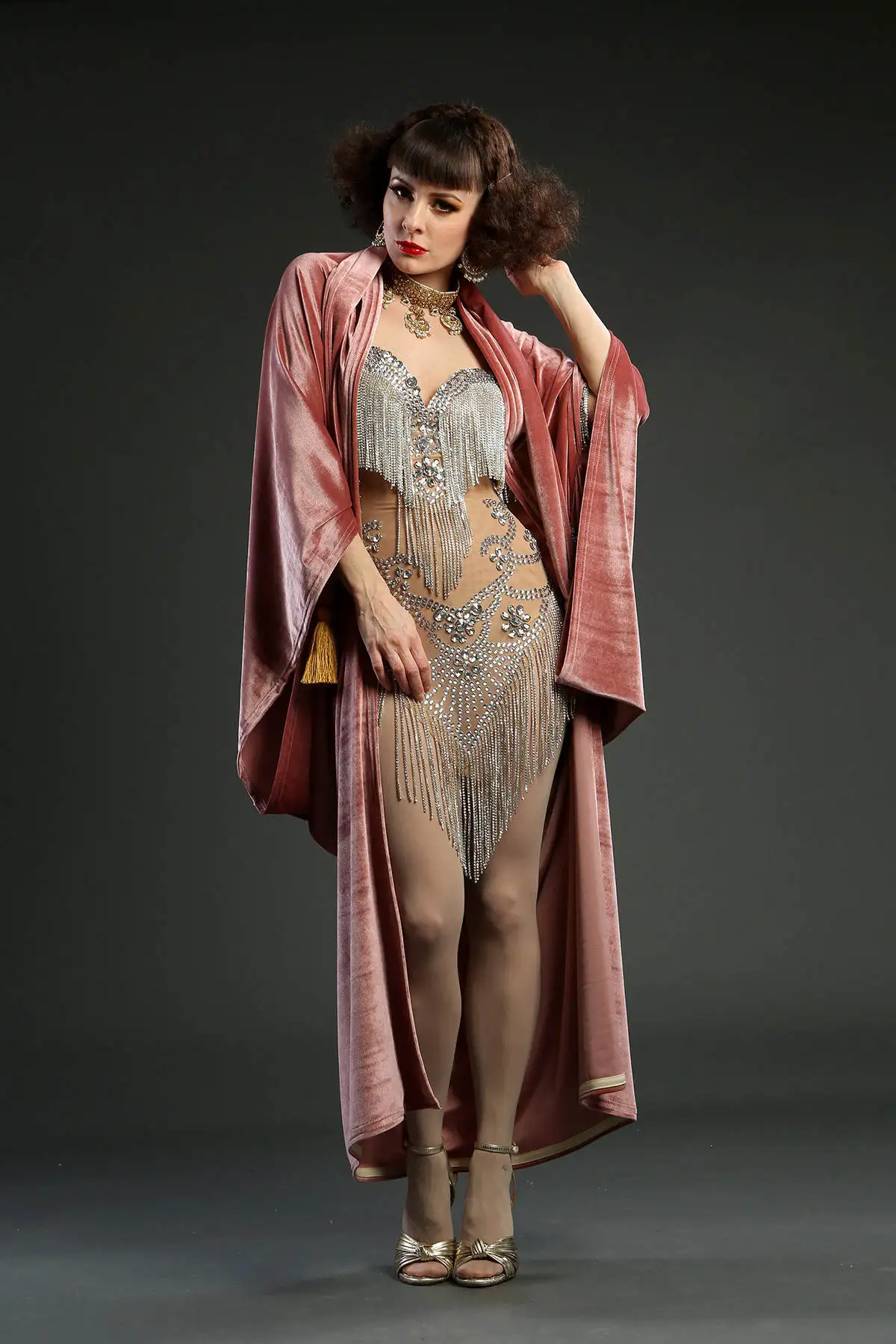 Colorful Pajamas Dresses Women Robe Nightgown Bridal Bathrobe Maternity Dressing Gown for Photography Custom Made