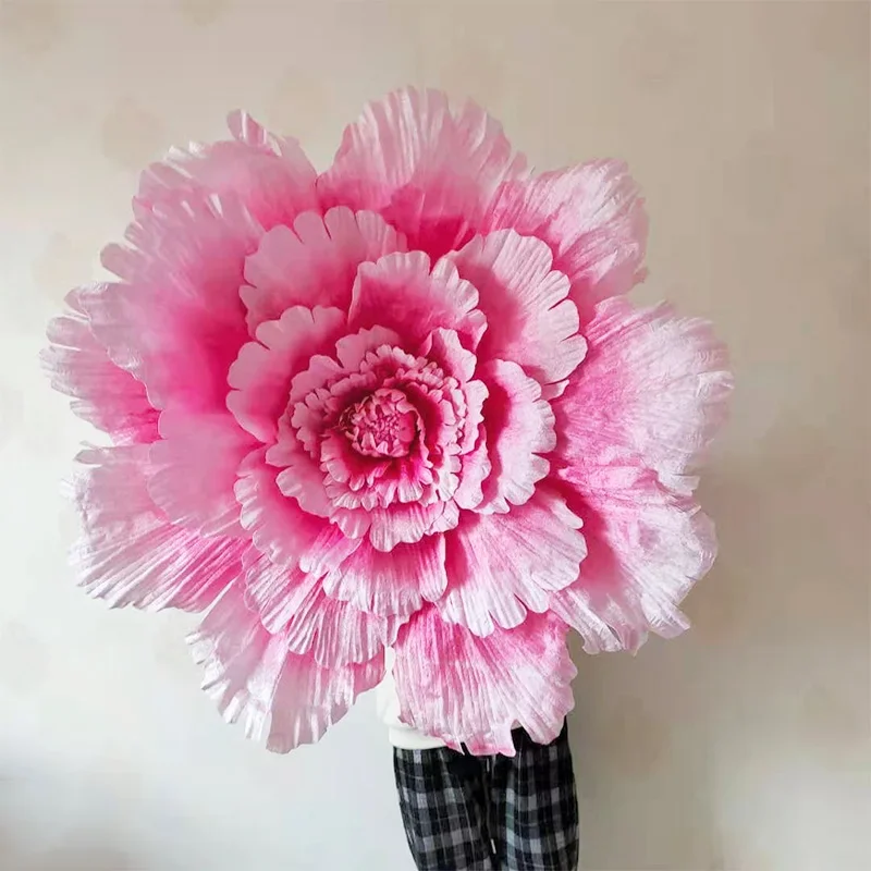 

Giant Artificial Flower Velvet Peony Head Wedding Decoration Road Lead Flower Background Decoration Home Party Stage Layout