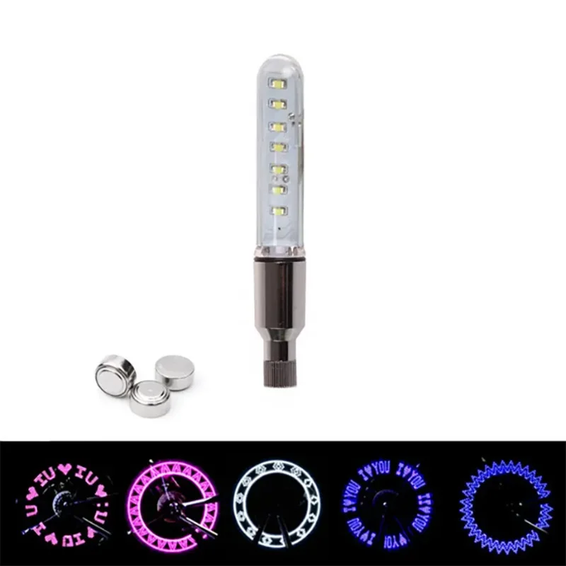 

Waterproof Colorful LED Flashing Bicycle Tire Valve Cap Light Bicycle Accessories