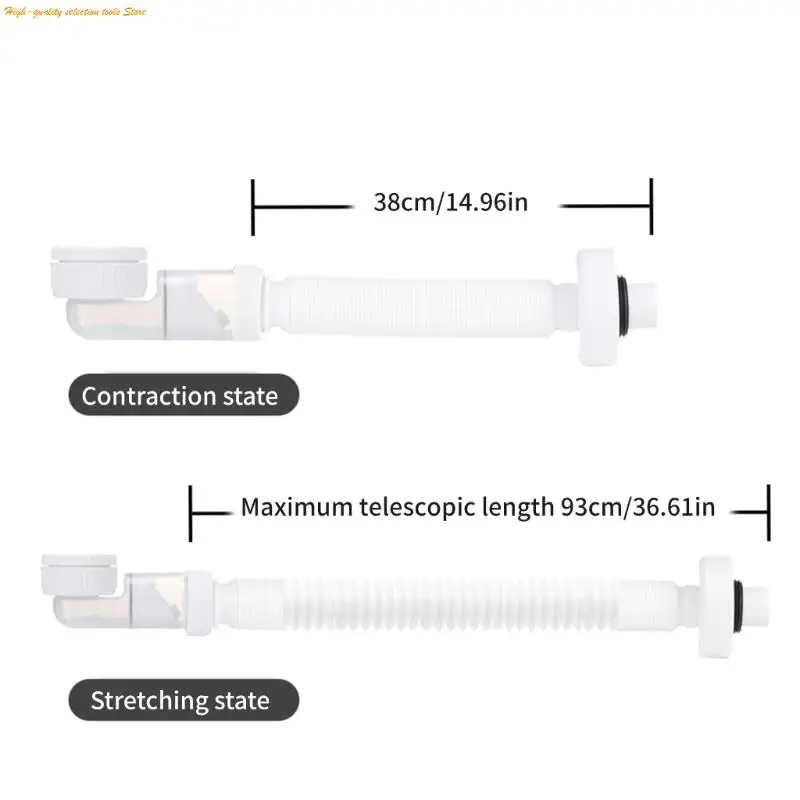 Multipurpose Rectangular Drain Pipe Fitting Bathroom Accessory for Efficient Odor Controlles in Home Kitchen Supplies 203F