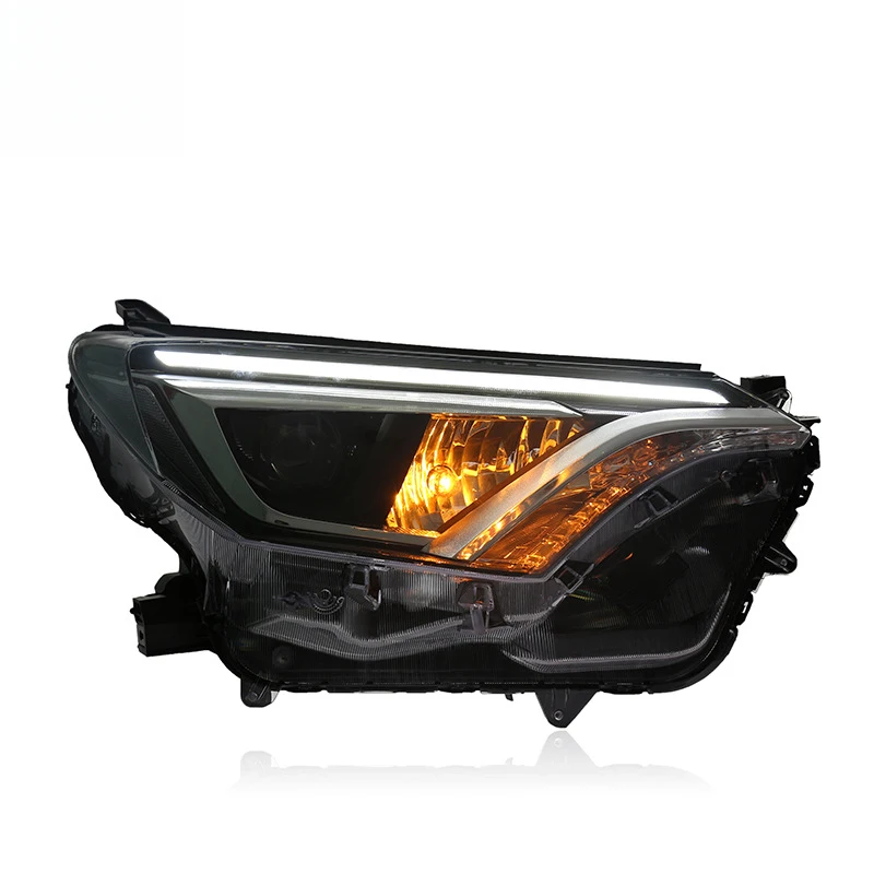 Suitable for 2016-2019 Toyota RAV4 headlight assembly modification to low-profile high-end models with LED lens daytime running