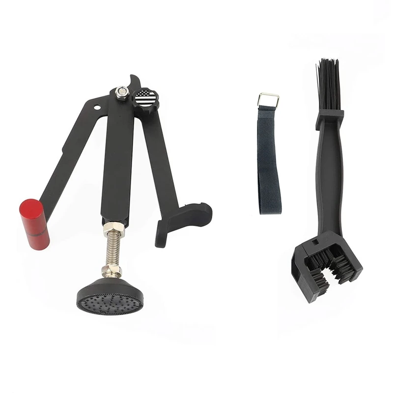 Motorcycle Rear Wheel Lift Stand Portable Paddock Stand Chain Tool Kit For Chain Cleaning Chain Lubrication