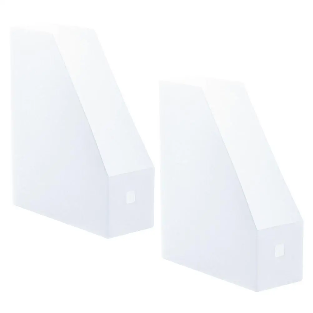 

2pcs File Rack Document Organizer 9*24*27cm Transparent Double-sided Storage Shelf Office Supplies Archive Box Plastic Folder