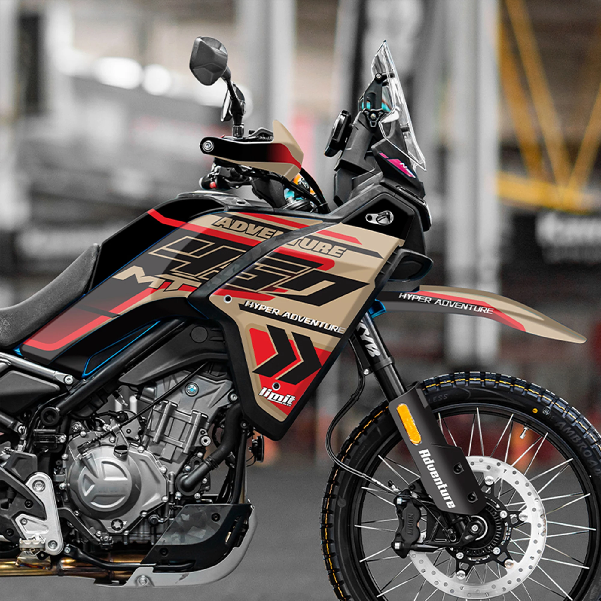 Motorcycle Full Body Decals Stickers Compatible with CFMOTO 450MT 2024-2026 Waterproof Scratch Protection Decorative Decals