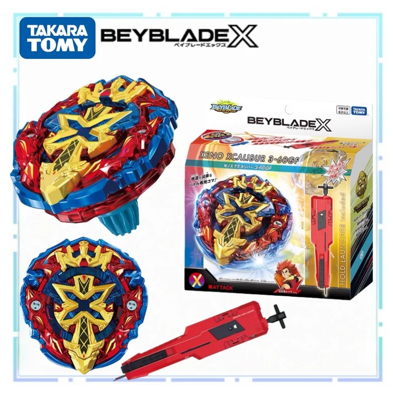 

TOMY Beyblade X BXG-13 Боевой гироскоп Боевой меч Боевой гироскоп Обе наступательные и оборощенные более прочные игрушки для мальчиков Праздничный подарок