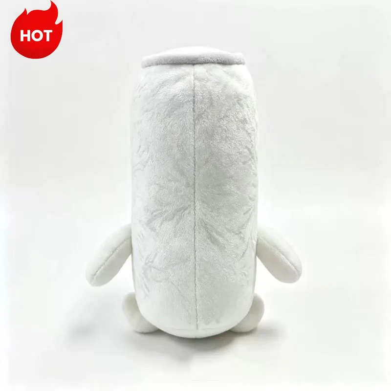 Hot Simulation White Energy Drink Can Shaped Plush Toy Zero Sugar Theme Soft Stuffed Doll Desktop Ornament Holiday Gift For Fans