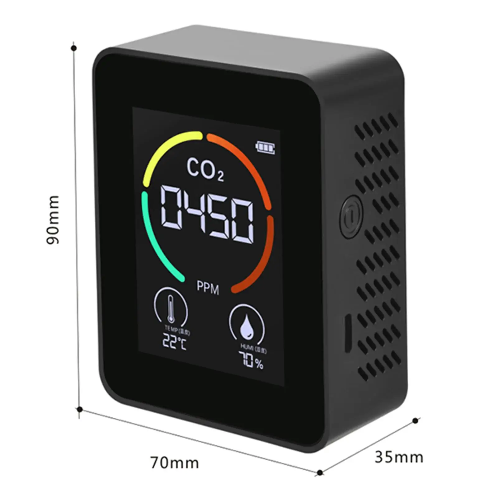 Monitor jakości powietrza w pomieszczeniu do domowych biura Profesjonalny monitor temperatury i wilgotności