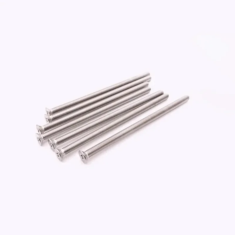 Extra Long Countersunk Cross Head Screw 304 Stainless Steel Extended Bolt M3 to M5