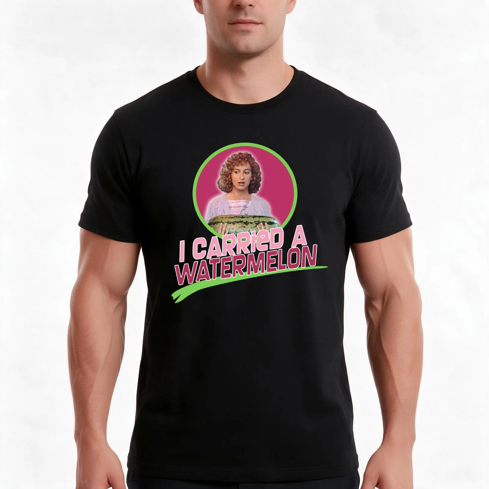 Dirty Dancing I Carried a Watermelon T-Shirt, Summer Casual Cotton Tee, Oversized Streetwear Tops, Vintage Graphic Print