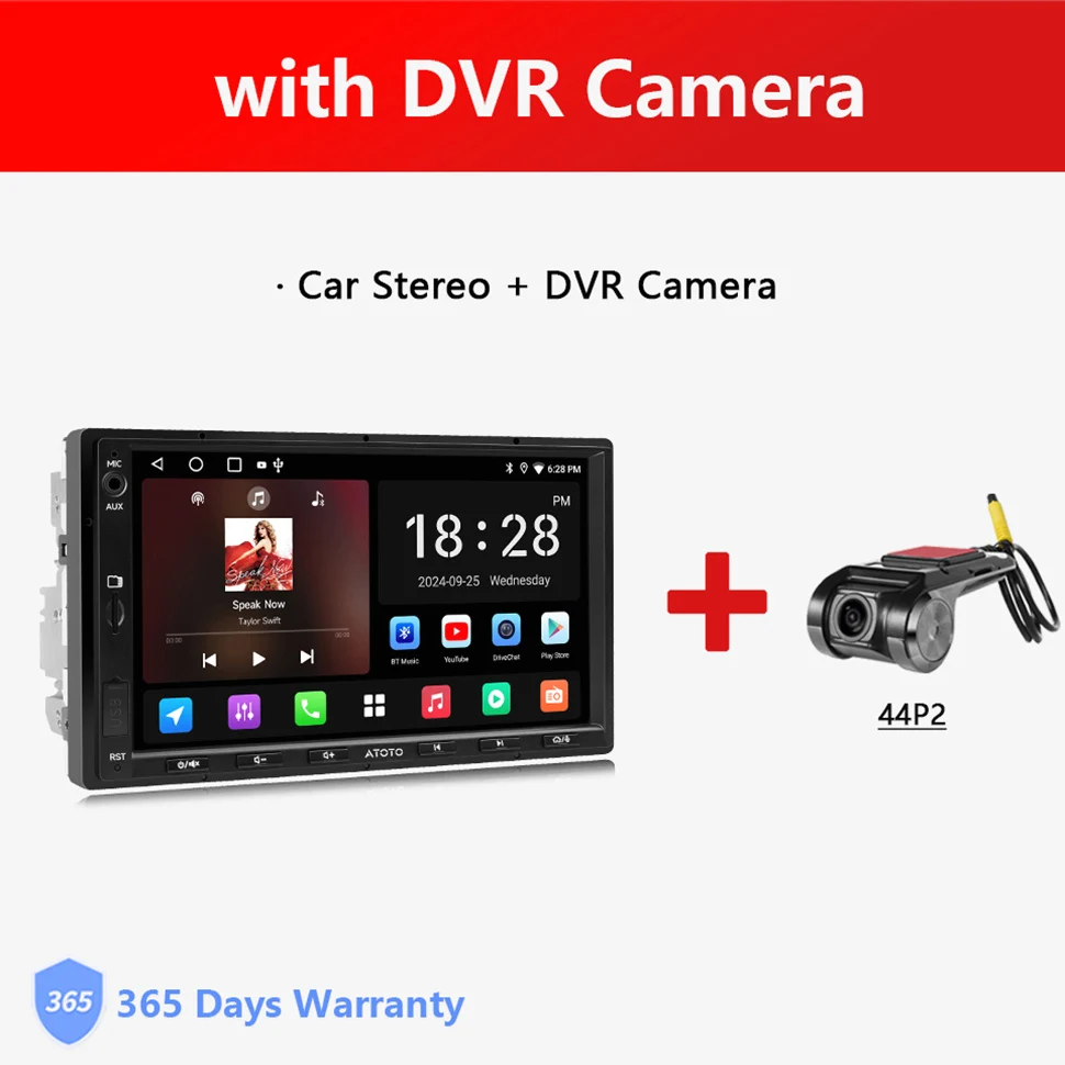 7 inch 2Din Android autoradio draadloos Carplay scherm Android Auto dubbele 2 Din Bluetooth stereo audio multimediaspeler