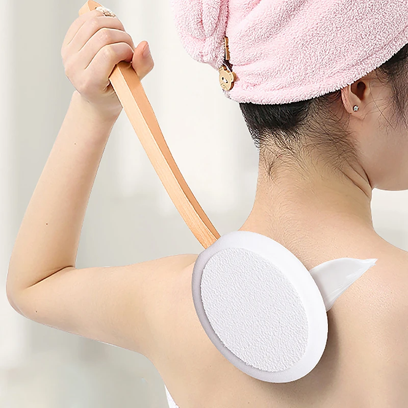 

Shower Body Brush Body Scrubber Long Handle Body Brush Multi-Function Sunscreen Applicator Long Handle Body Cleaner Shower Brush