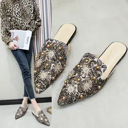 New luxury ladies Mueller shoes ladies summer slippers ladies shoes low heel flat casual shoes ladies slippers