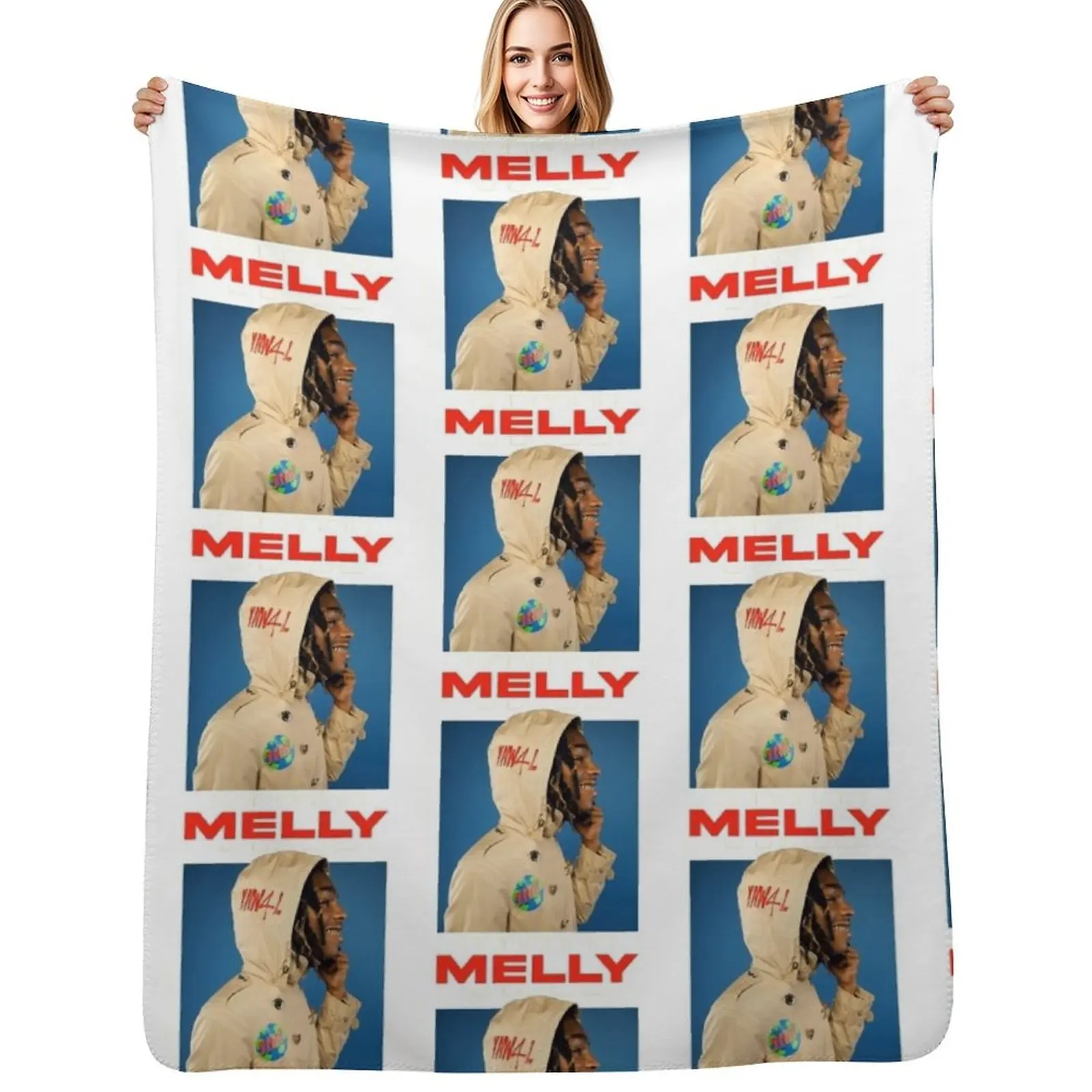 YNW MELLY Throw Blanket Fuzzy Plush Throw Blanket for Sofa Chair