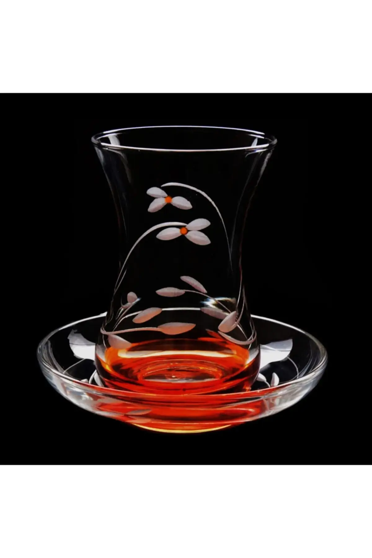 

Uras Slim Waisted Snowdrop (Orange) Decor 12 Piece 6 Personality Tea Team English Tea Cup Glass Cup