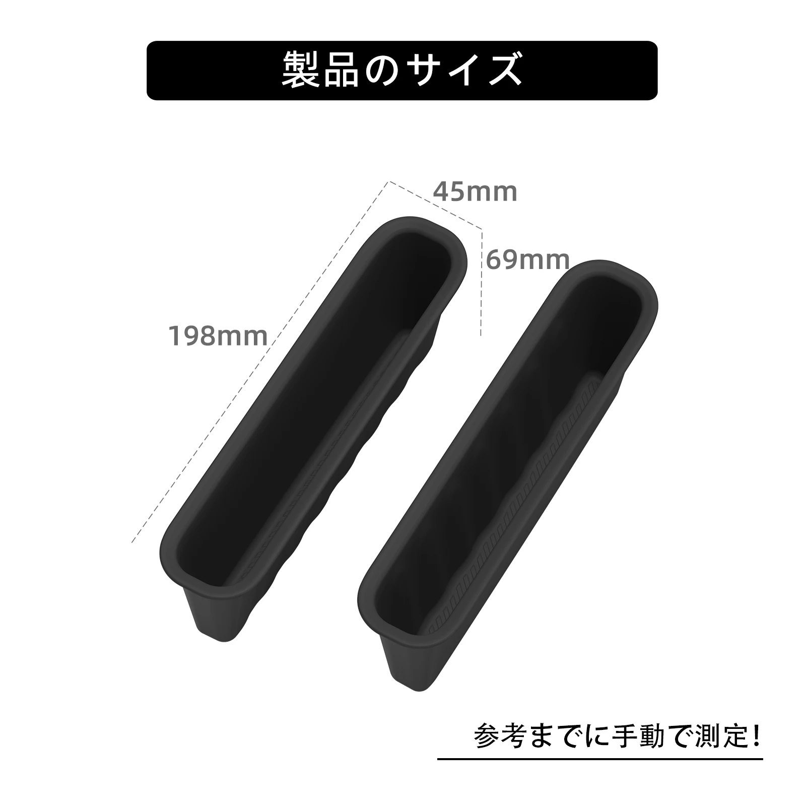 for Daihatsu MOVE CANBUS 2022-2025 Car Door Handle Storage Box Interior Accessories Front Door Storage Organizer Tray Case