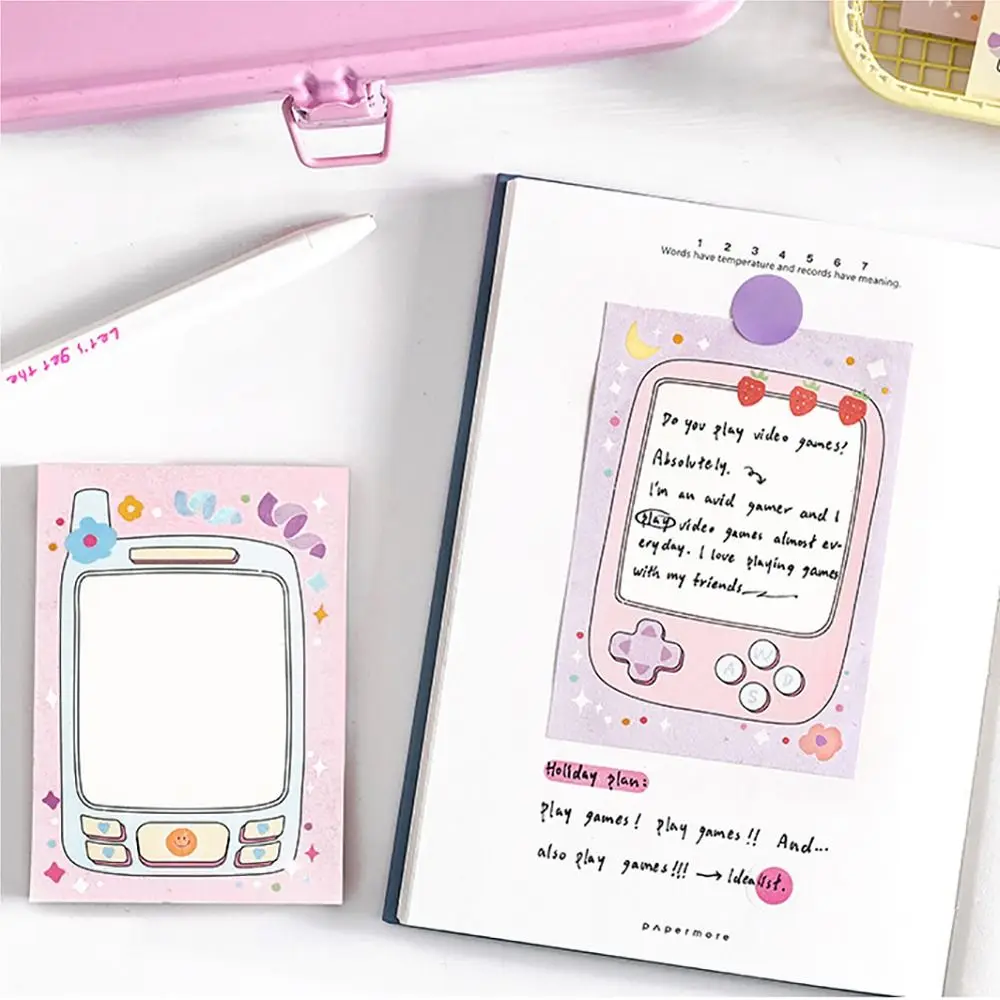 80Sheets Cute Non Sticky Non-Sticky Notes Stationery DIY Message Notes Multifunctional Memo Pad