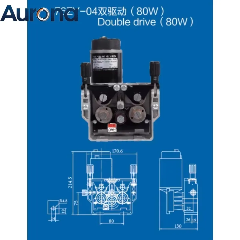 【Industrial】76ZY-04 DC24/42V 1.0-1.2mm 2.0-21m/Min  Wire Feeder Motor Feeding Machine 1PK For  MAG Welding Machine