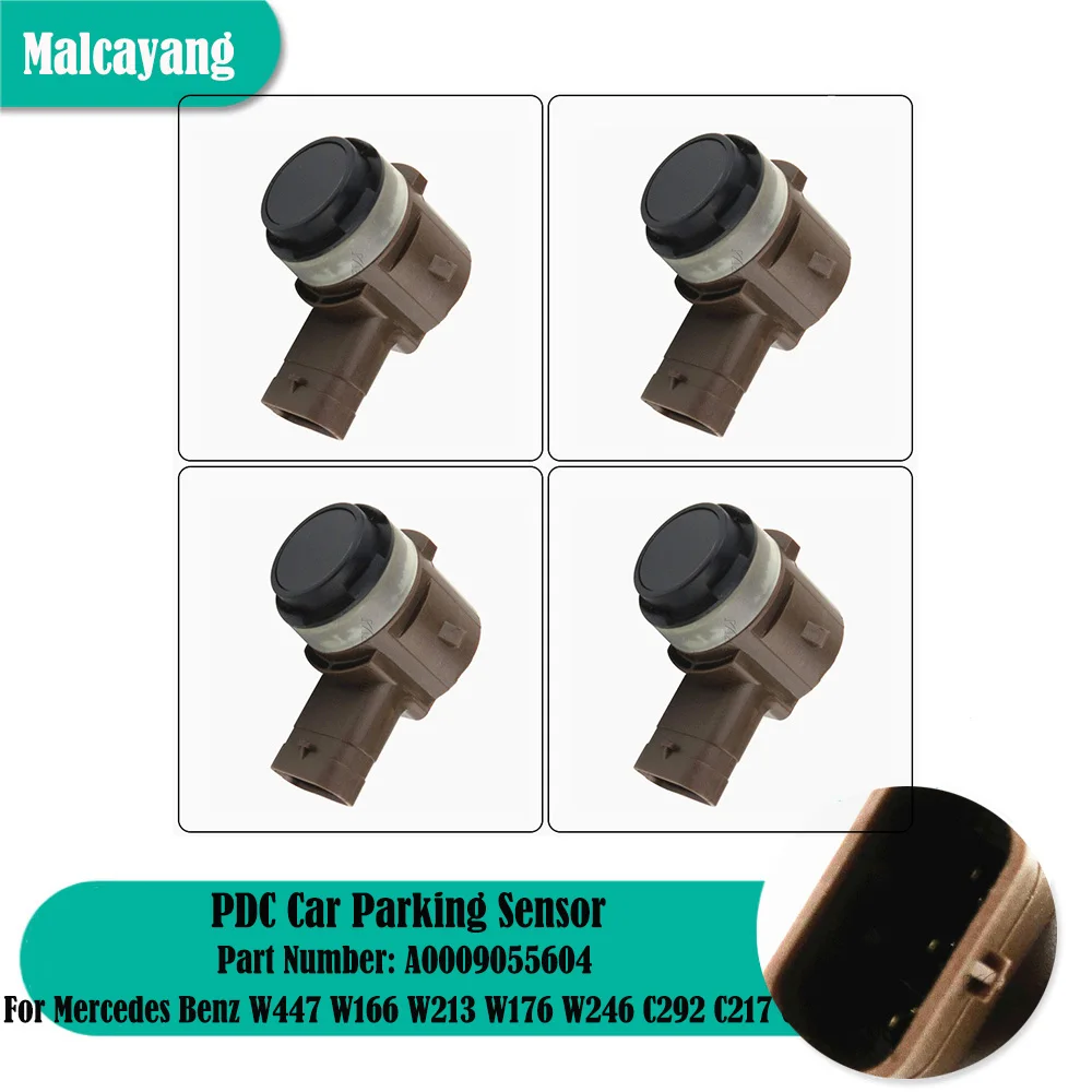 Auto Parts 4 PCS PDC Parking Reverse Sensor For Mercedes Benz W447 W166 W213 W176 W246 C292 C217 C117 C253 X156 A0009055604