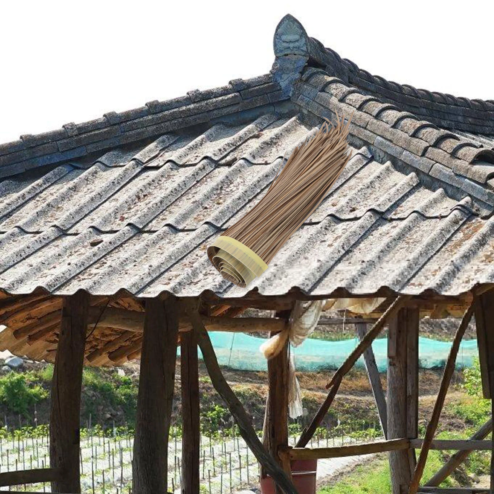 Simulated Fire Retardant Straw Roof Artificial Thatch Roof Decoration for Garden Landscape Hut Bar Restaurant Wall DIY Crafts