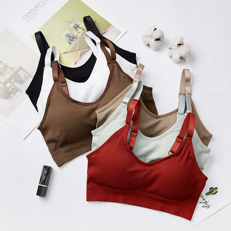 

Sexy Underwear Women Gather No Steel Ring Lingerie Bra Tube Top Wrapped Chest Beauty Back Actival Cotton Thin Section Tube Top