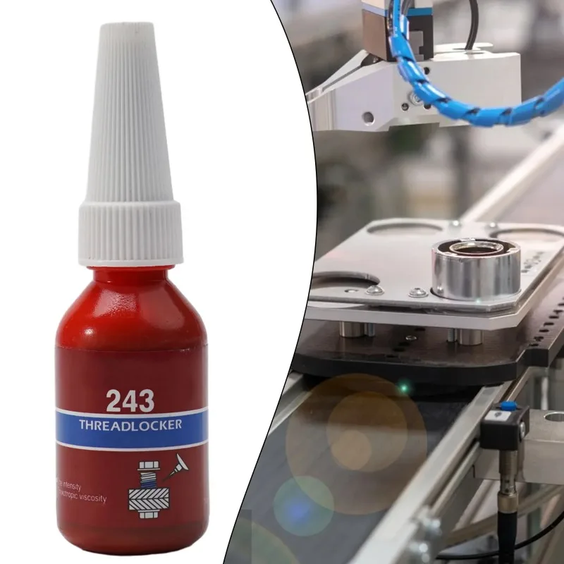 10ml threadlocker 242 243 locker de resistência média azul anaeróbico threadlocker adesivo calafetagem adesivos selador ferragem