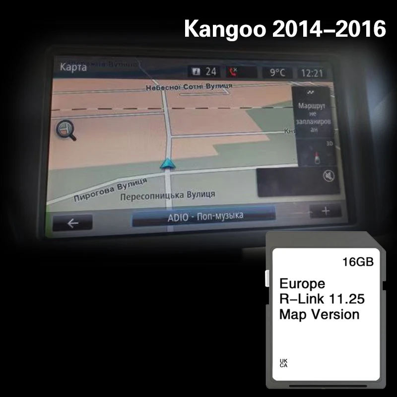 

Use for Renault Kangoo 2014-2016 16GB France Sweden Spain Naving SD Map GPS Memory Card