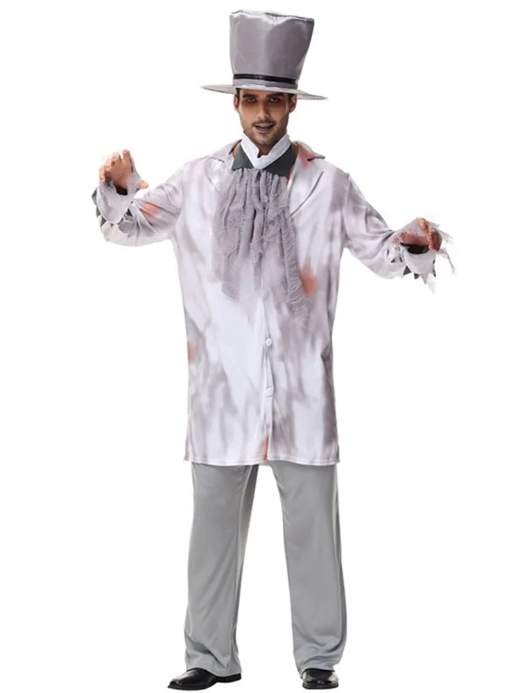 로우인 좀비 신부 의상 좀비 의상 유령 축제 코스프레 파티 의상 폴리에스터 소재