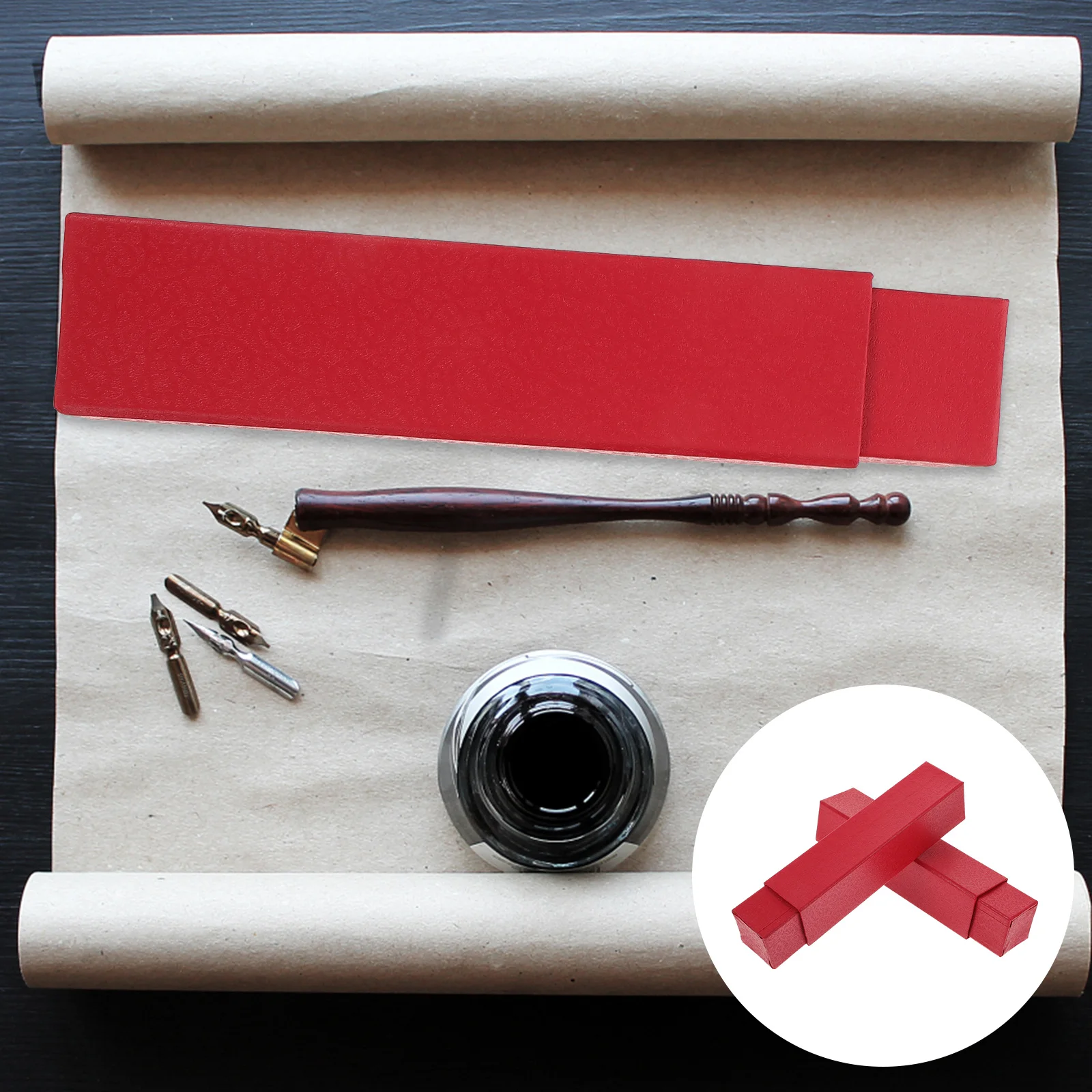 2 قطعة صندوق تخزين الصور قسط ورقة التمرير اللوحة حامل للأعمال الفنية وثائق المخططات الخط العمل صورة التمرير #2