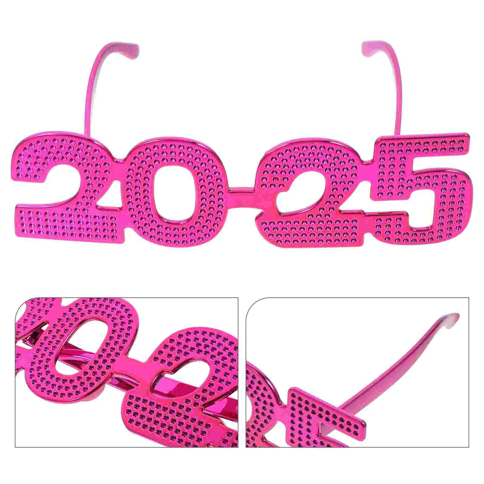 

2025 Glasses Eyeglasses Party Props Pink Decor New Year Favors Greenery Garland Sunglasses The Banner