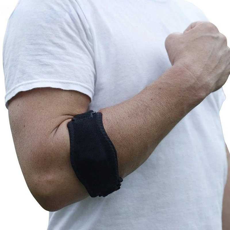 Adjustable Elbow Support Strap, Sports Safety, Basketball, Tennis Elbow Support, Absorb Sweat, Lateral Pain Protection