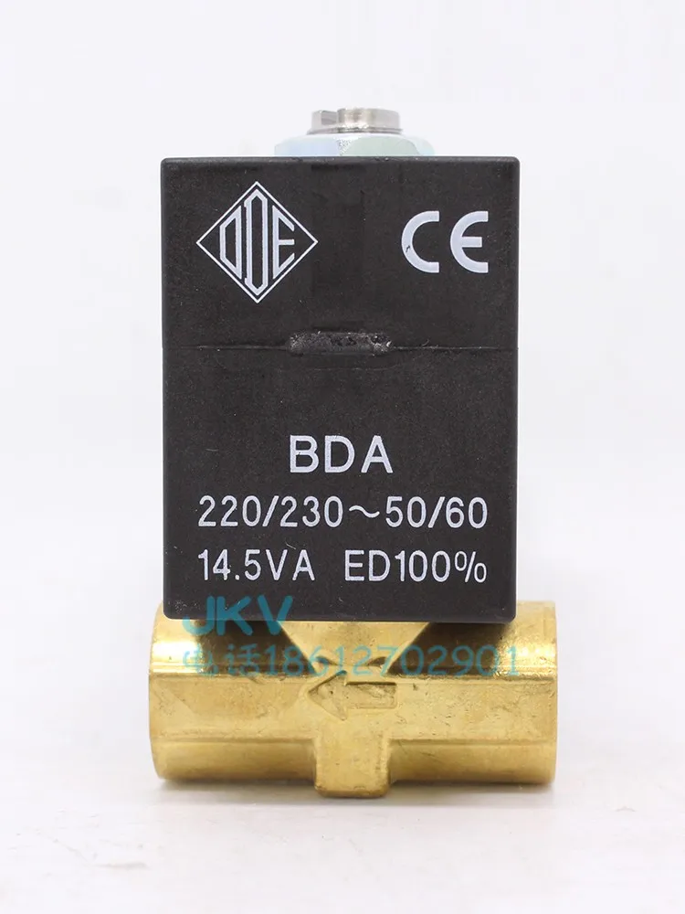 Pure copper wire buckle two-way imported solenoid valve 21t2bv28-f 110v 220v 12v