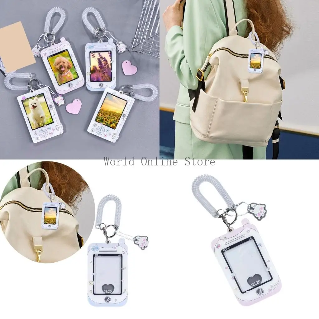 

Acrylic Bus Card Holder Photocard Holder Cartoon Card Holder for Woman Girl 87HC