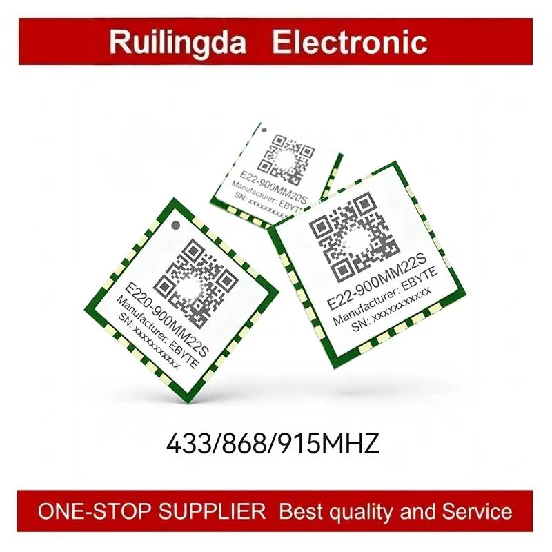 Ultra Small Size Wireless RF Module 433/868/915MHz with 10dBm/20dBm SPI Interface EBYTE E07 E22 E220 E290 LoRa Communication Mod