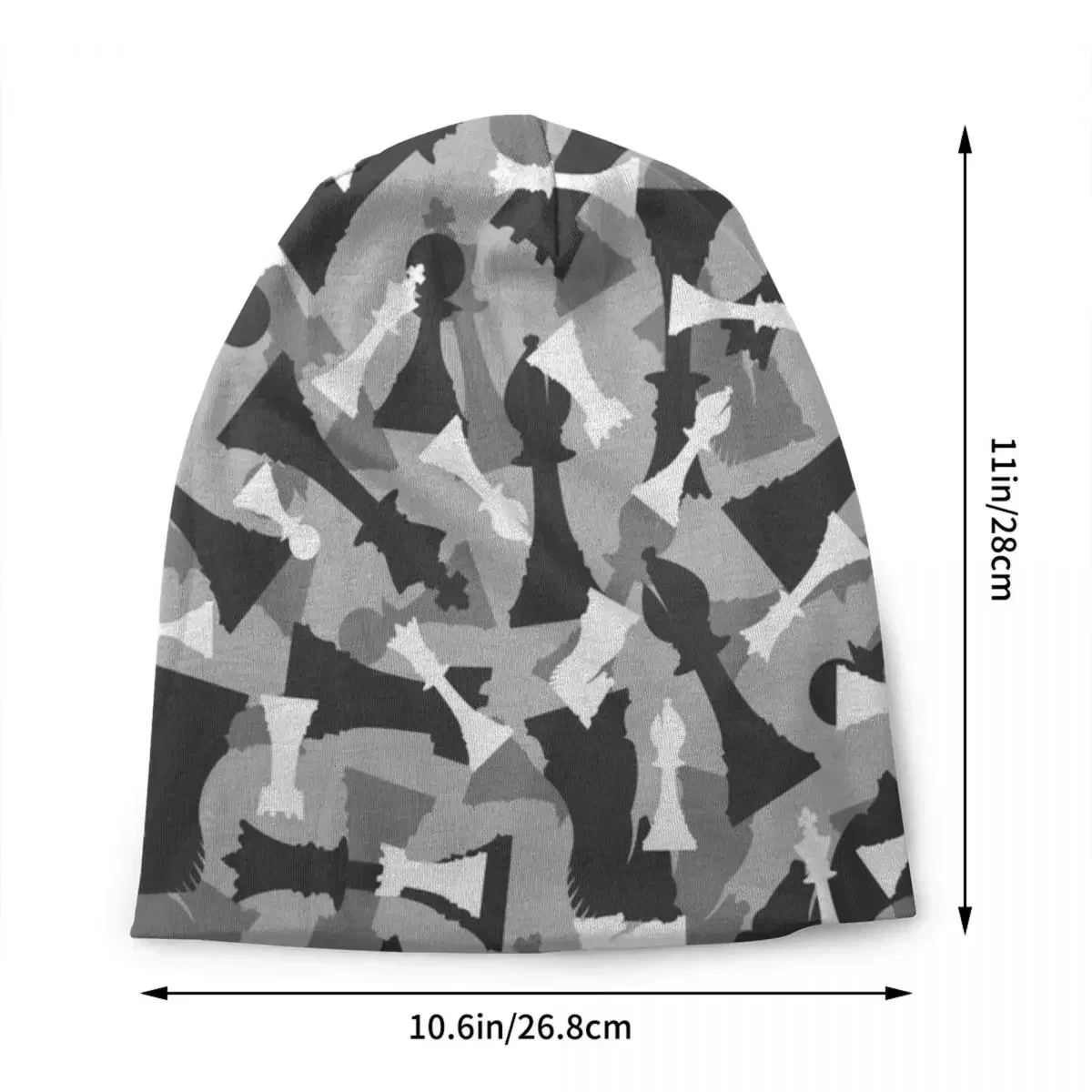 Chess Camo Urban Winter Skullies Beanies Caps Men Women Unisex Outdoor  Warm Knitting Hat Board Game Player Bonnet Hats