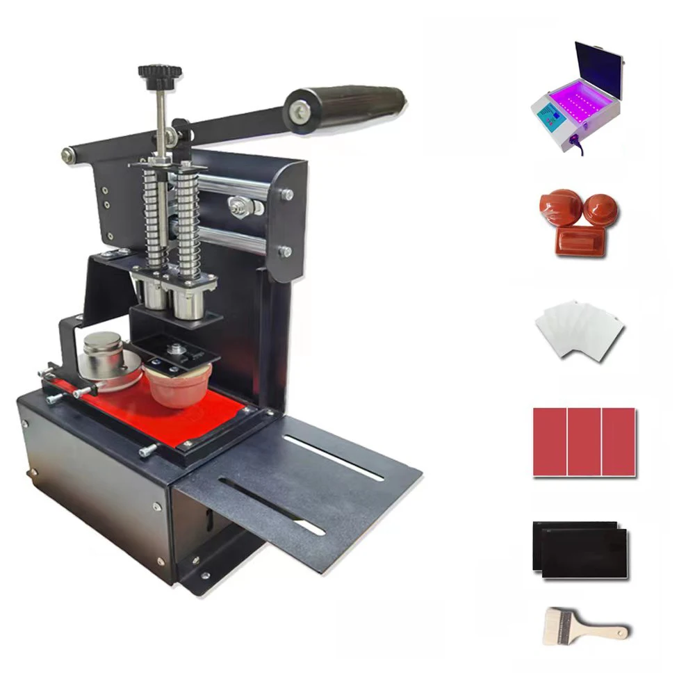 Desktop Pens Pads Bottle Office Supplies Min Logos Manual 1 Colour Sealed Ink Cup Pad Printer Printing Machine