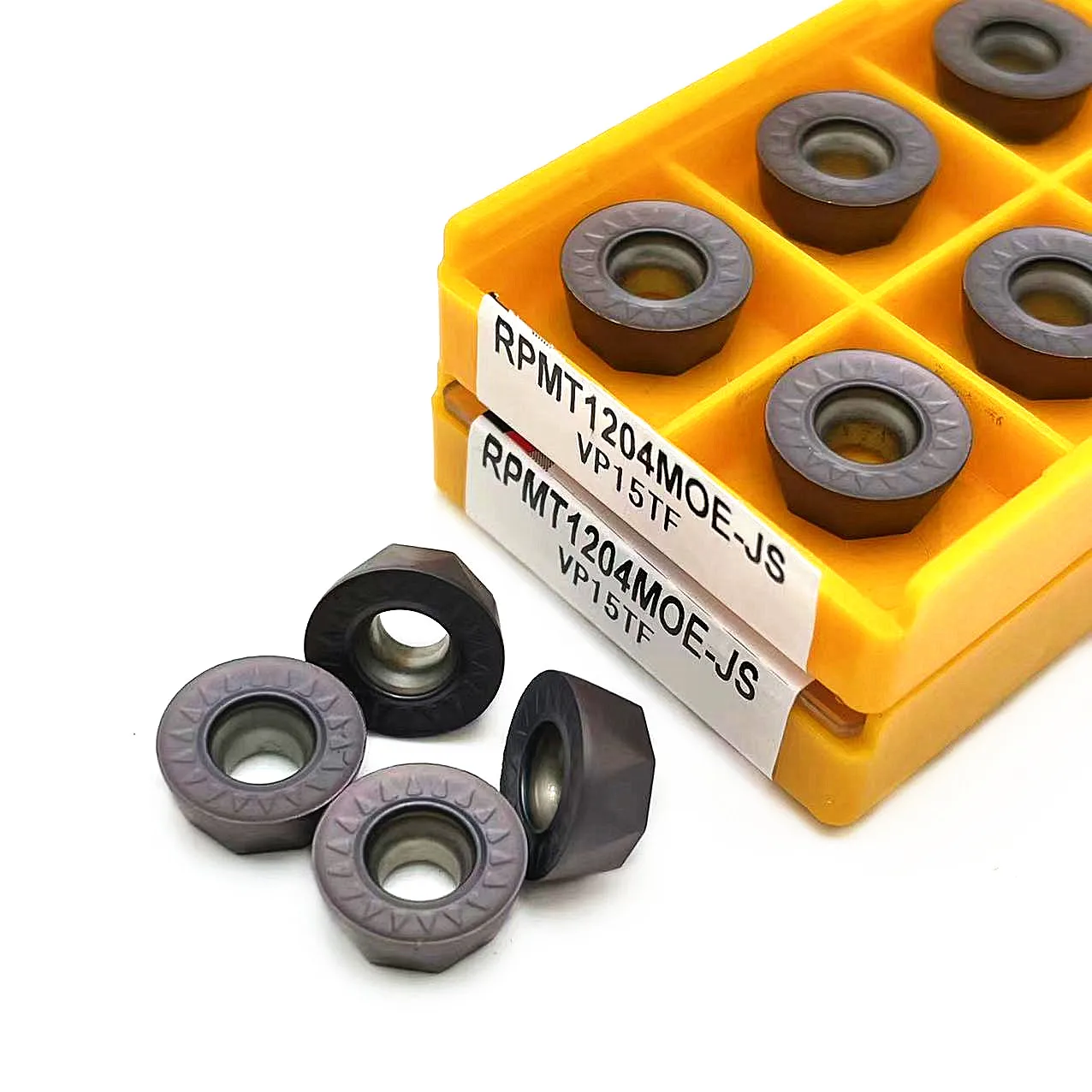 Herramienta de torneado de Metal, insertos de fresado, torno Indexable, 10 piezas, RPMT1204, RPMT1606, RPMT10T3, RPMT10T3, MOE, VP15TF