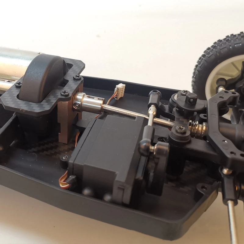 ABJL-Wltoys 104001 1/10 RC 자동차 탄소 섬유 섀시 자동차 바닥 충격 타워 보드 세트 업그레이드 부품 액세서리