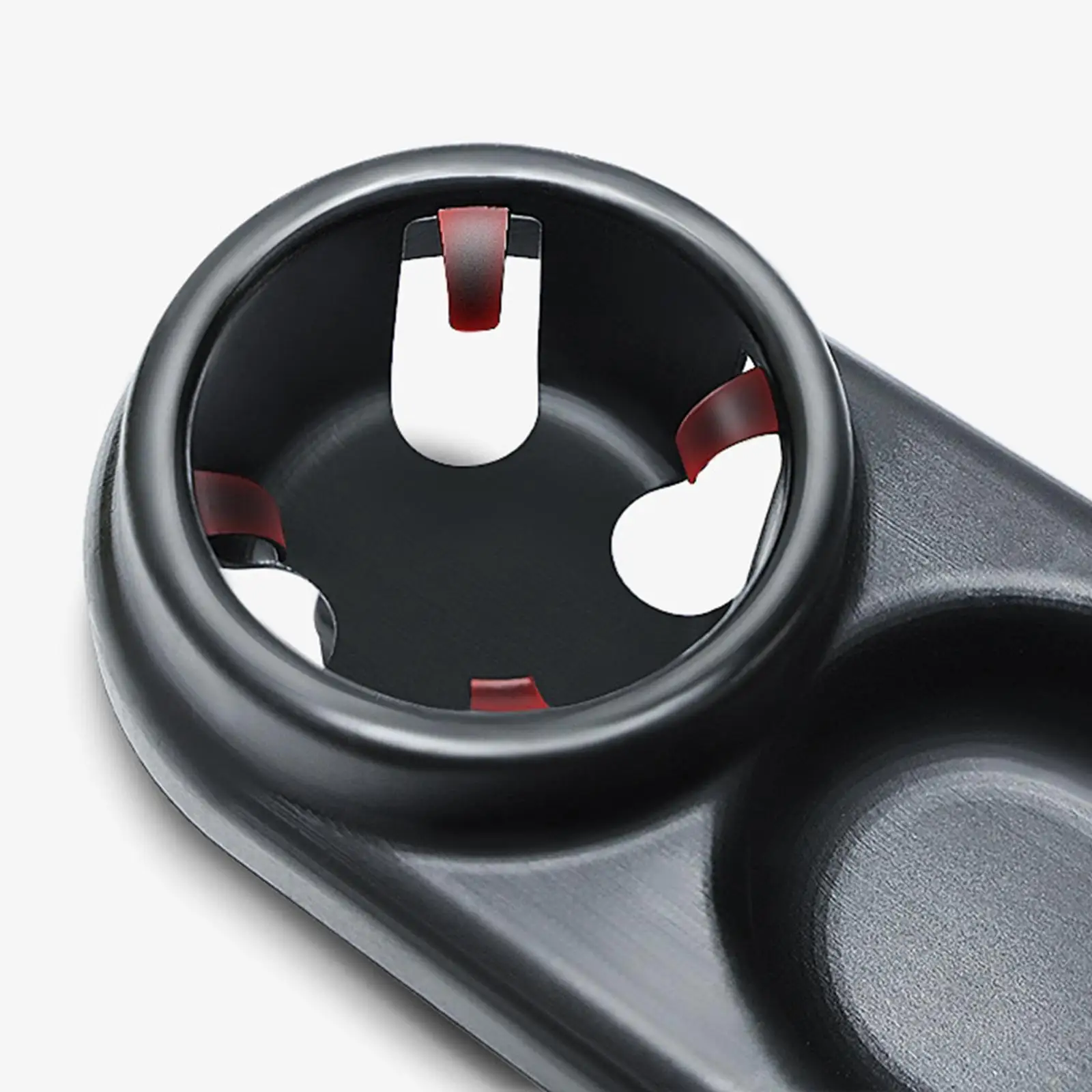Universal Baby Stroller Snack Tray and cup Holder, Removable Install Stable Fixation Grip with Adjustable Clip Black view 3