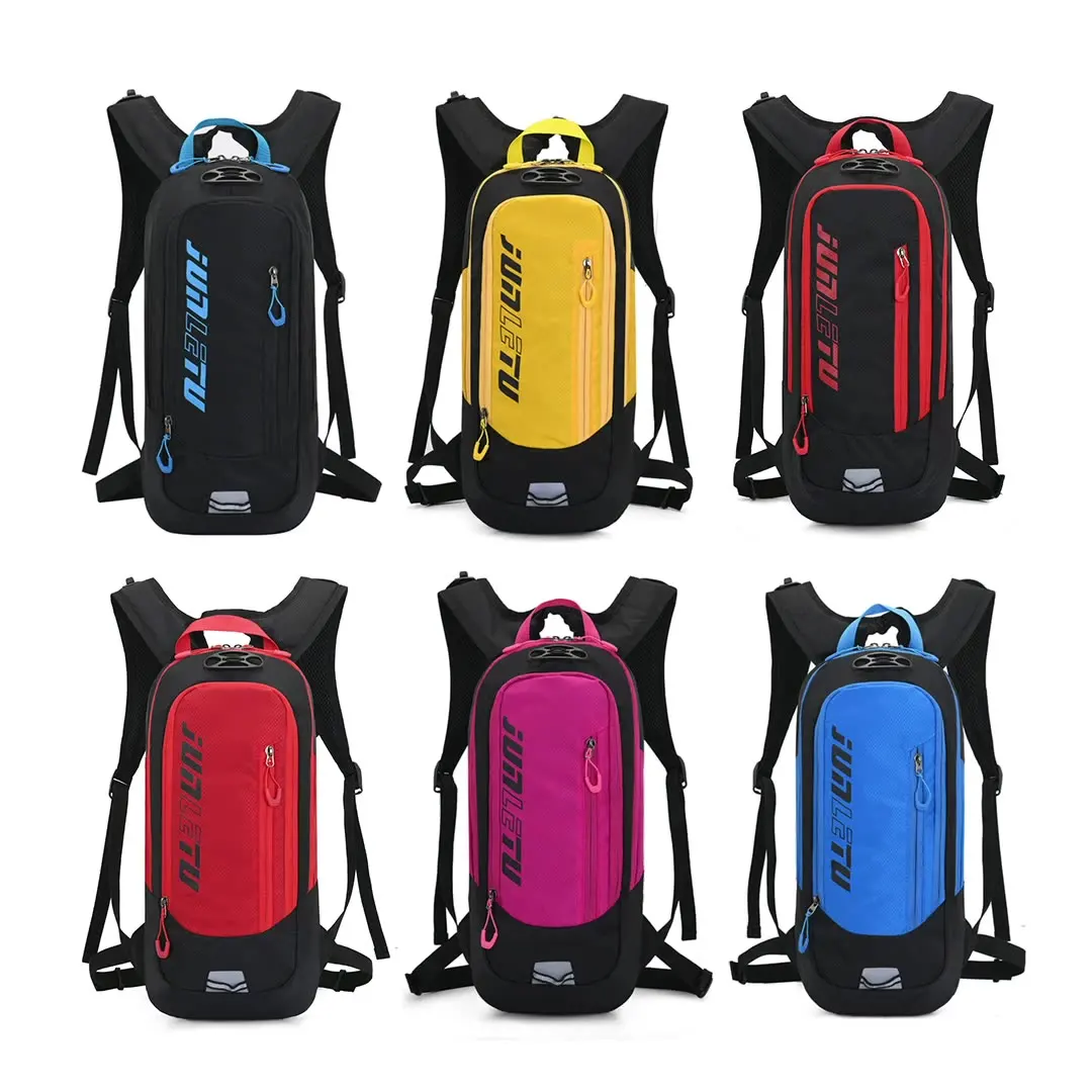 

New 10L MTB Bike Backpack with Night Reflector Strips Helmet Strap Design Outdoor Sports Cycling Running Backpacks Water Bag