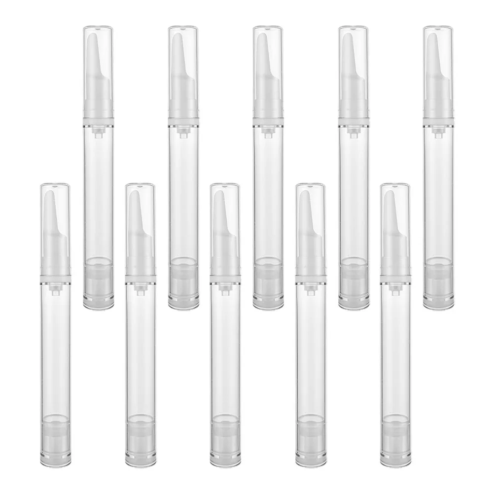 

10 Pcs Eye Cream Bottle Clear Plastic Airless Vacuum Storage Dispenser For Serum Moisturizer Travel Size
