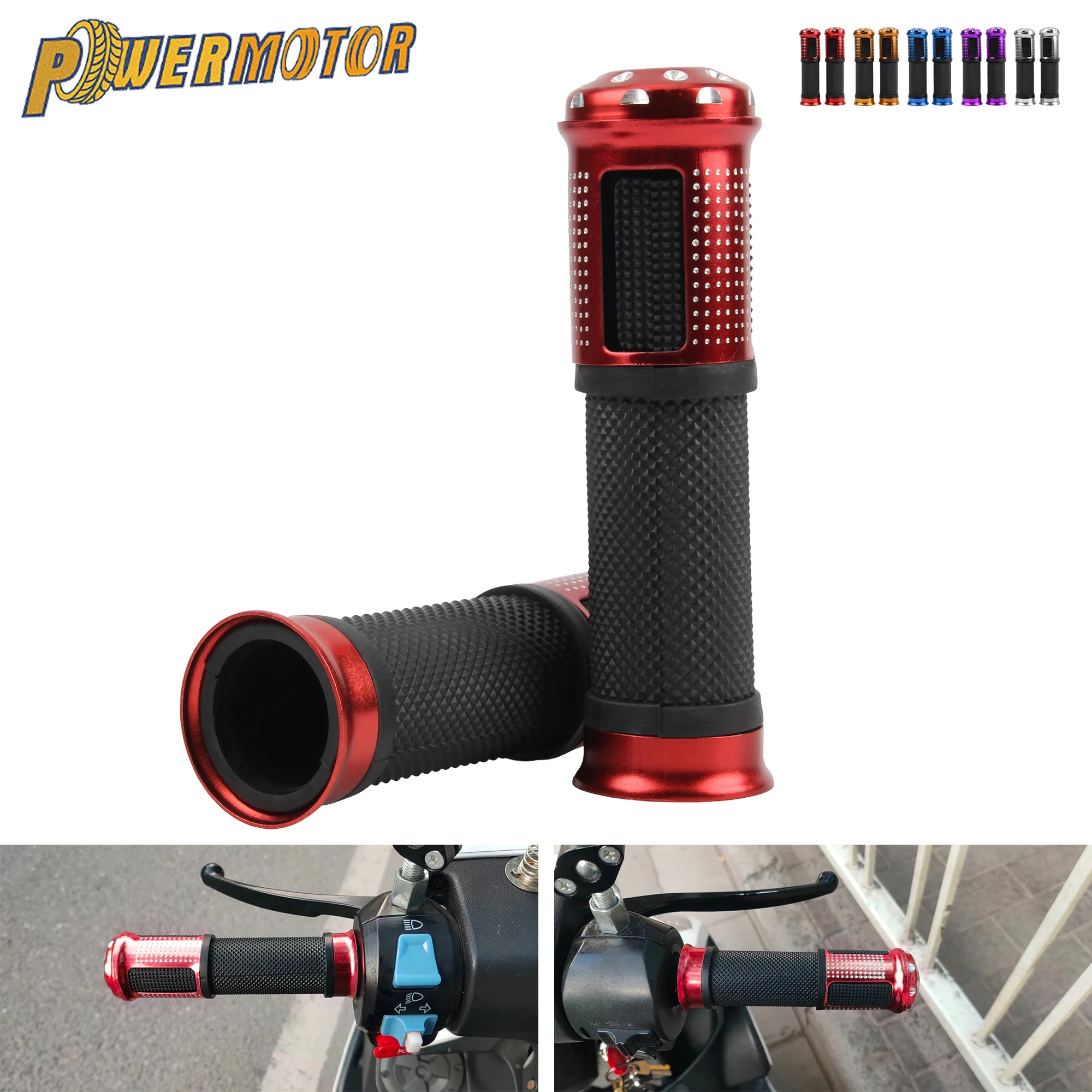 

23mm 25mm Motorcycle Throttle Handle Anti-Slip Handle Bar Hand Grips Accessories For Ebike ATV Quad Scooters Moped Modified