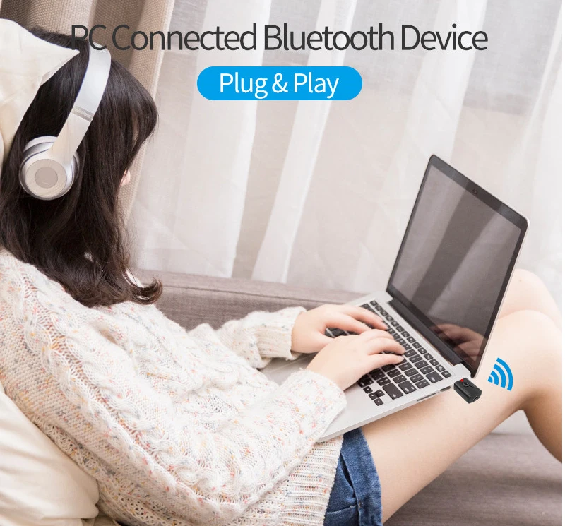 USB & 3.5mm AUX Bluetooth 5.3 Dongle penerima Audio pemancar adaptor musik untuk PC Mp3 Speaker TV Earphone nirkabel Radio mobil