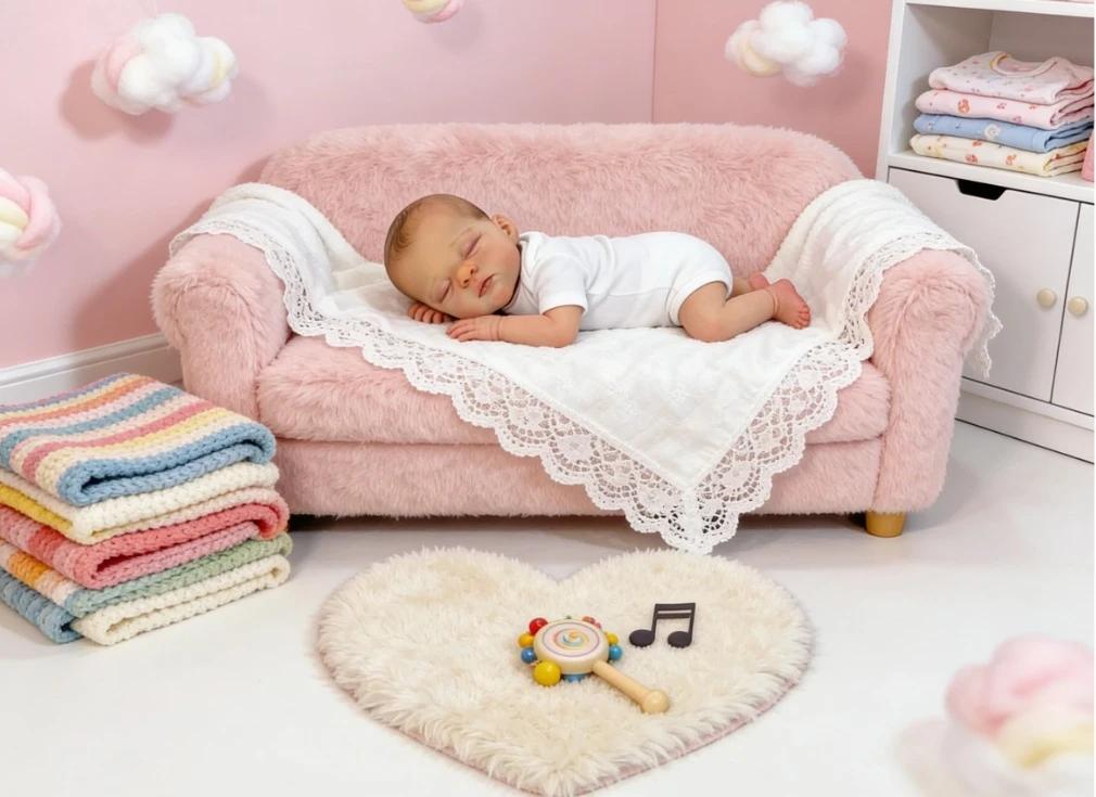 NPK 17'' Realistyczna, ręcznie robiona lalka Reborn Irys, wyglądająca jak żywa, z powierzchnią 3D, wielowarstwowe malowanie, noworodek Bebe, prezent dla dzieci.